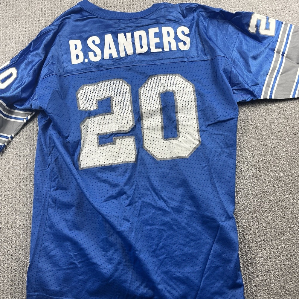 Vintage Detroit Lions Barry Sanders Champion Jersey #20 NFL Football Men’s 48 - Picture 2 of 9